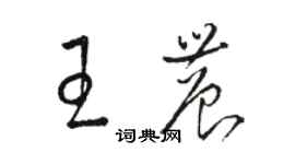 駱恆光王農草書個性簽名怎么寫