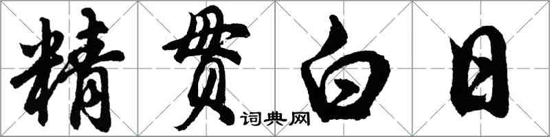 胡問遂精貫白日行書怎么寫