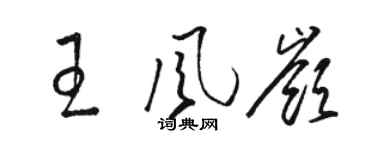 駱恆光王風嶺草書個性簽名怎么寫