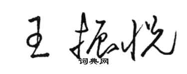 駱恆光王振悅草書個性簽名怎么寫