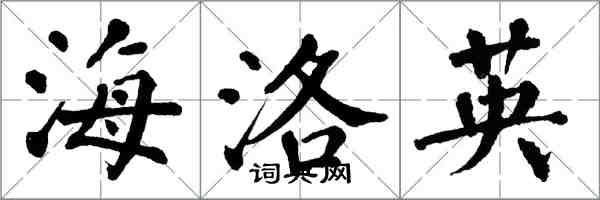 翁闓運海洛因楷書怎么寫