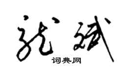 梁錦英龍斌草書個性簽名怎么寫