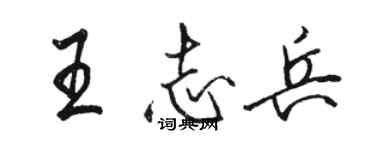 駱恆光王志兵行書個性簽名怎么寫