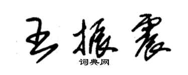 朱錫榮王振震草書個性簽名怎么寫