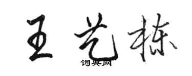 駱恆光王藝棟行書個性簽名怎么寫