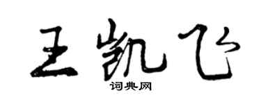 曾慶福王凱飛行書個性簽名怎么寫