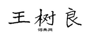 袁強王樹良楷書個性簽名怎么寫
