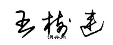 朱錫榮王樹連草書個性簽名怎么寫