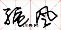 朱錫榮驅風草書怎么寫