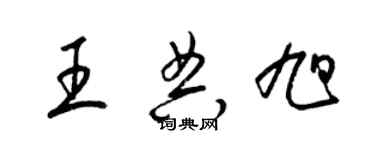 梁錦英王典旭草書個性簽名怎么寫