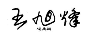 朱錫榮王旭烽草書個性簽名怎么寫