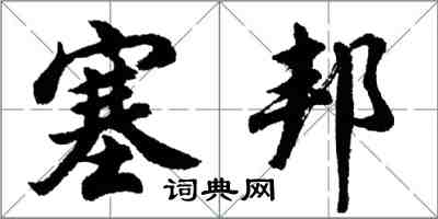 胡問遂塞邦行書怎么寫