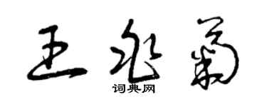 曾慶福王兆菊草書個性簽名怎么寫