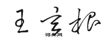 駱恆光王玄根草書個性簽名怎么寫