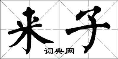 翁闓運來子楷書怎么寫