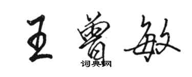 駱恆光王曾敏行書個性簽名怎么寫