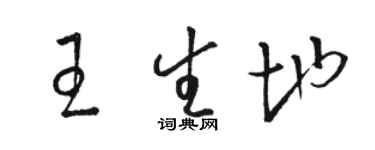 駱恆光王生地草書個性簽名怎么寫