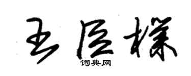朱錫榮王臣朴草書個性簽名怎么寫