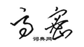 駱恆光高密草書個性簽名怎么寫