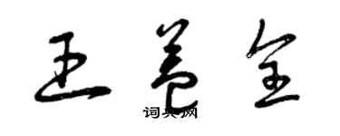 曾慶福王益全草書個性簽名怎么寫