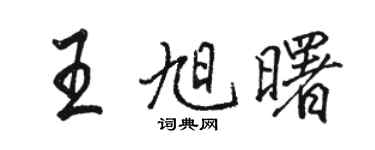 駱恆光王旭曙行書個性簽名怎么寫