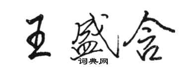 駱恆光王盛含行書個性簽名怎么寫