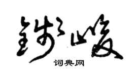 曾慶福錢峻草書個性簽名怎么寫