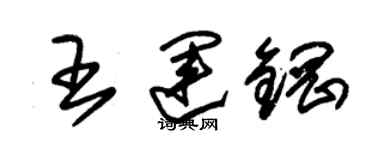 朱錫榮王運鋼草書個性簽名怎么寫