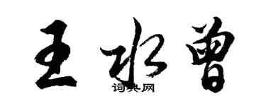 胡問遂王水曾行書個性簽名怎么寫