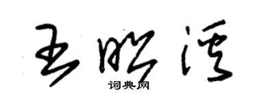 朱錫榮王昭溪草書個性簽名怎么寫