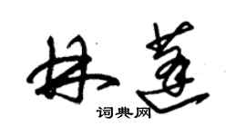 朱錫榮林蓬草書個性簽名怎么寫