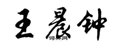 胡問遂王晨鐘行書個性簽名怎么寫