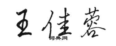 駱恆光王佳蓉行書個性簽名怎么寫