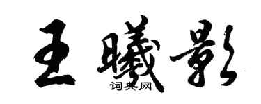 胡問遂王曦影行書個性簽名怎么寫