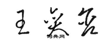 駱恆光王奕含草書個性簽名怎么寫