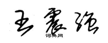 朱錫榮王震強草書個性簽名怎么寫