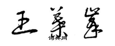 曾慶福王葉峰草書個性簽名怎么寫