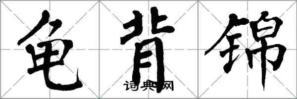 翁闓運龜背錦楷書怎么寫