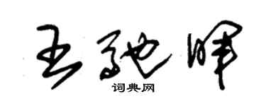 朱錫榮王馳暉草書個性簽名怎么寫