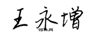 王正良王永增行書個性簽名怎么寫
