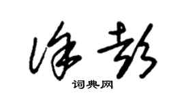 朱錫榮徐彭草書個性簽名怎么寫