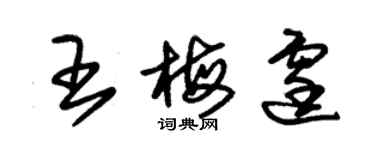 朱錫榮王梅霆草書個性簽名怎么寫