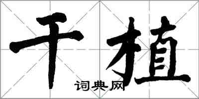 翁闓運乾植楷書怎么寫