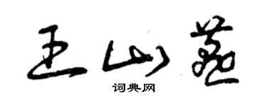 曾慶福王山燕草書個性簽名怎么寫