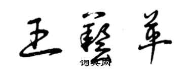 曾慶福王藝革草書個性簽名怎么寫