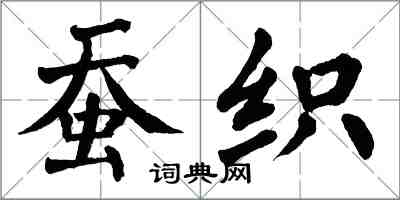 翁闓運蠶織楷書怎么寫