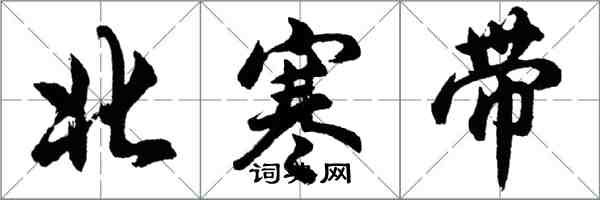 胡問遂北寒帶行書怎么寫