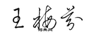 駱恆光王梅芬草書個性簽名怎么寫