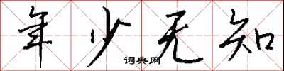 年少無知怎么寫好看