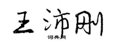 曾慶福王沛剛行書個性簽名怎么寫